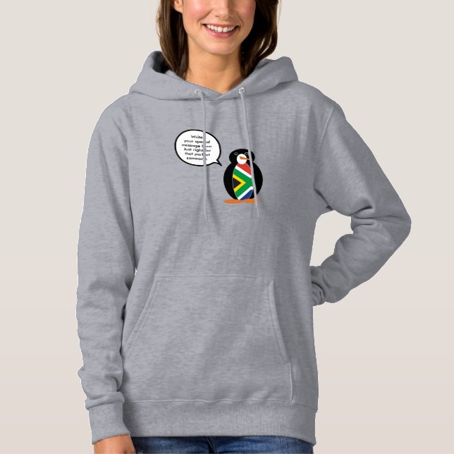 Sudadera Regalo Personalizado Pingüino Vida Silvestre Sudáf (Anverso)