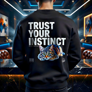 Sudadera Regalo por instinto de gato amante de la ropa urba