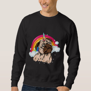 Sudadera Regalo Pug Unicorn De Pugicornio Para Niños Chicas