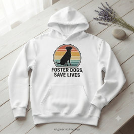 Sudadera Regalo Retro de Rescate de Animales Perros de Acog