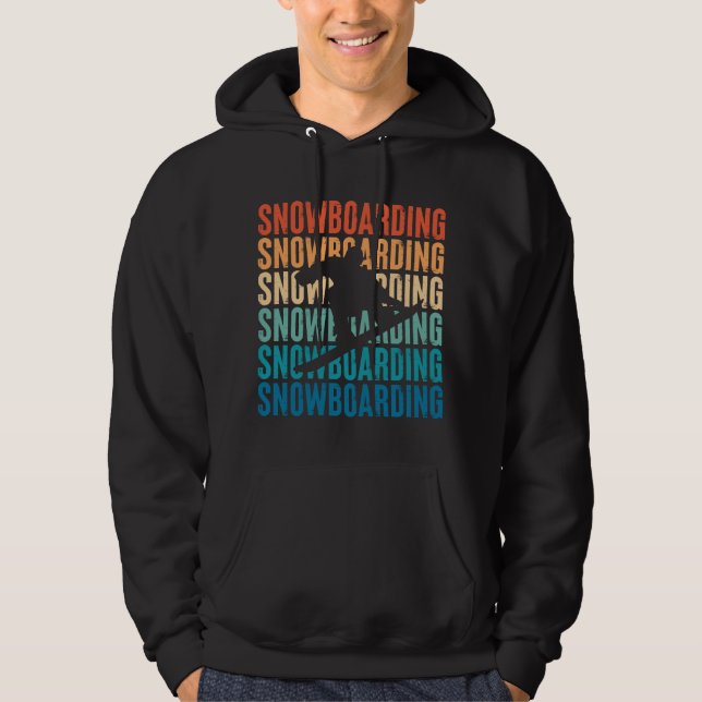 Sudadera Regalo retro de Snowboard para Snowboard (Anverso)