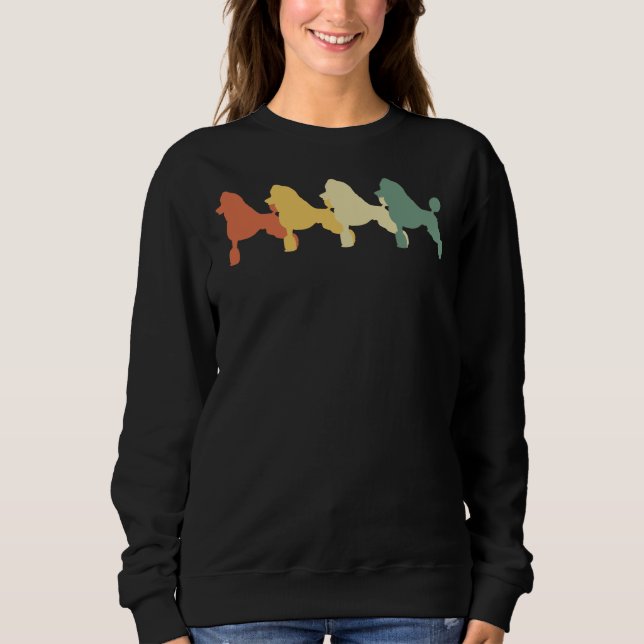Sudadera Regalo retro Poodle Vintage (Anverso)