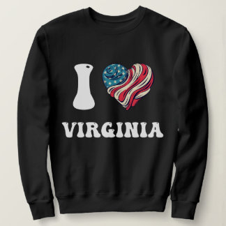 SUDADERA REGALO SOVENIR DE ME ENCANTA VIRGINIA PARA LAS FIE