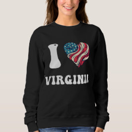SUDADERA REGALO SOVENIR DE ME ENCANTA VIRGINIA PARA LAS FIE