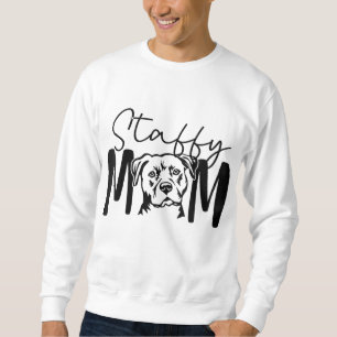 Sudadera Regalo Staffy Mom Para Staffordshire Bull Terrier