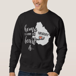 Sudadera Regalo Uruguay - ¡El hogar es donde está el corazó