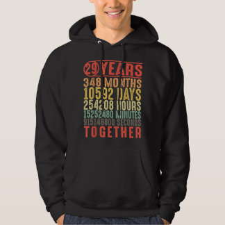 Sudadera Regalos de 29 años 29 de aniversario de su Boda