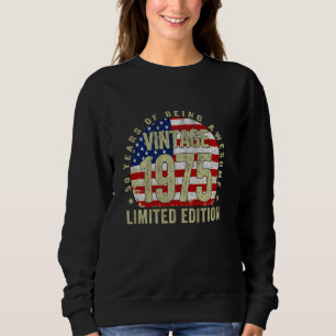Sudadera Regalos de 50 años de edad Vintage 1975 Cumpleaños