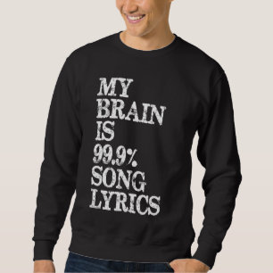 Sudadera Regalos de amantes de la música - Mi cerebro es di