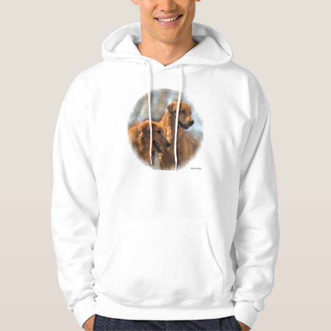 Sudadera Regalos de arte de Golden Retriever (Anverso)