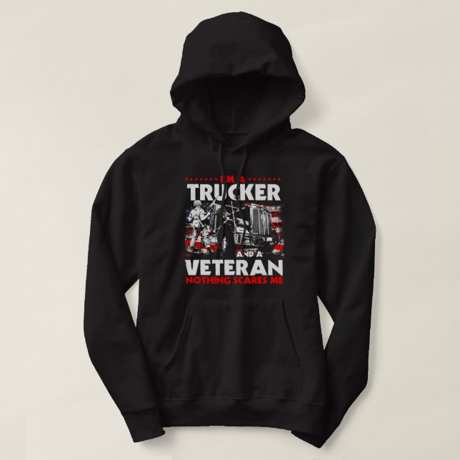 Sudadera Regalos de camioneros Tracto de maquinista veteran (Diseño del anverso)
