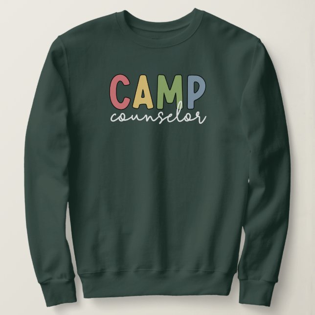 Sudadera Regalos de consejeros de campamento (Anverso del diseño)