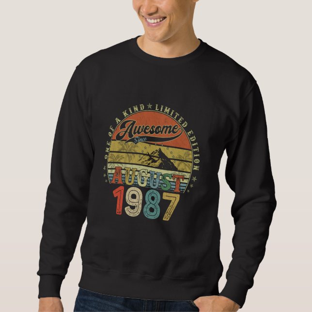 Sudadera Regalos De Cumpleaños Para Hombres De 37 Años Agos (Anverso)