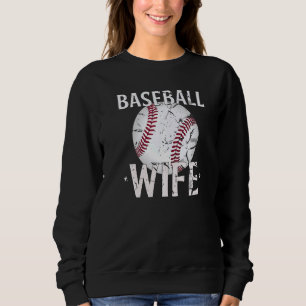 Sudadera Regalos de esposa de béisbol vintage Día de la Mad