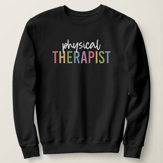 Sudadera Regalos de fisioterapia física del terápico PT (Anverso del diseño)