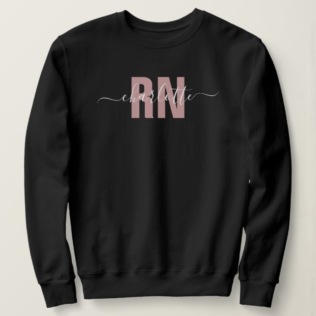 Sudadera Regalos de graduación de enfermeras de RN registra (Anverso del diseño)