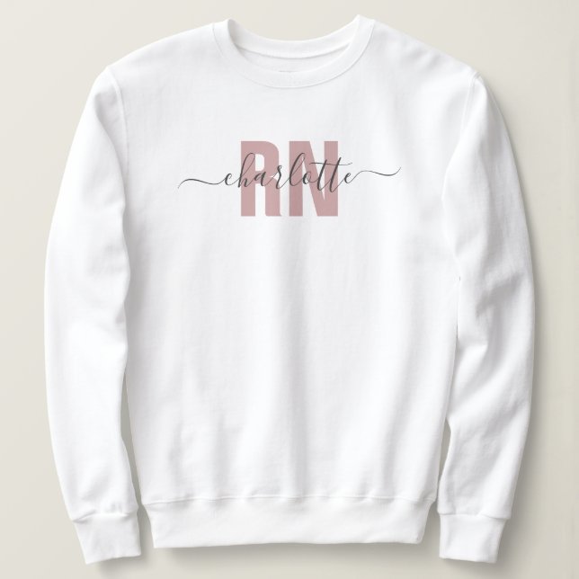 Sudadera Regalos de graduación de enfermeras de RN registra (Anverso del diseño)