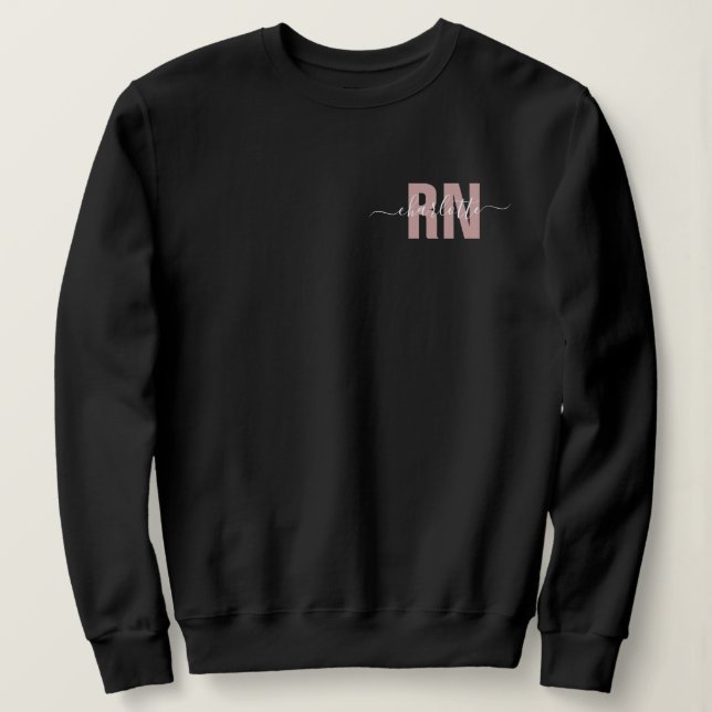 Sudadera Regalos de graduación de enfermeras de RN registra (Anverso del diseño)