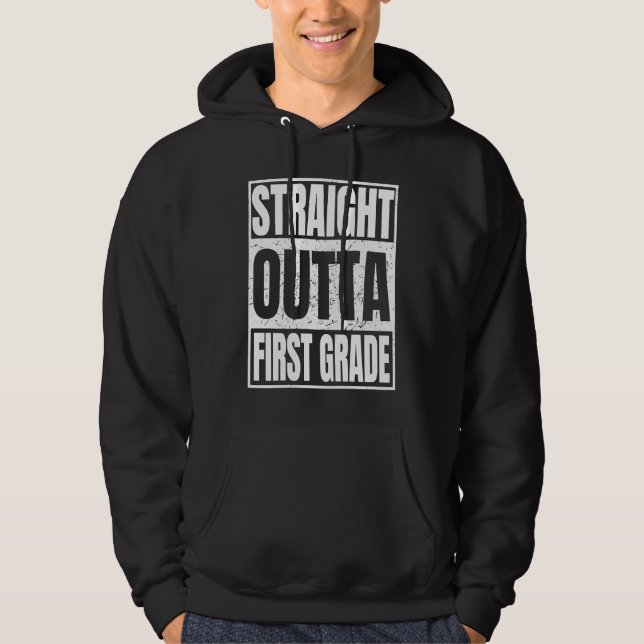 Sudadera Regalos de graduación de primer grado de Straight  (Anverso)