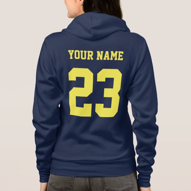Sudadera Regalos de jugador de ringette Chica personalizado (Reverso)