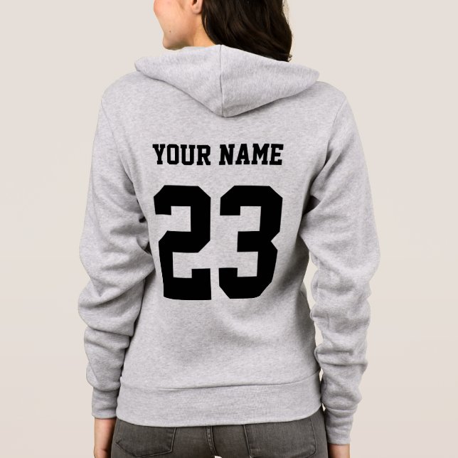 Sudadera Regalos de jugador de ringette Chica personalizado (Reverso)