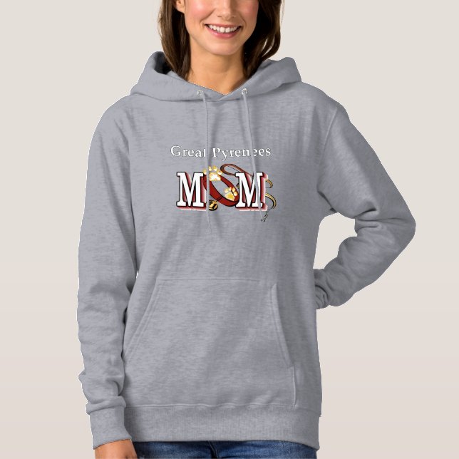 Sudadera Regalos de mamá del Gran Pirineo  (Anverso)