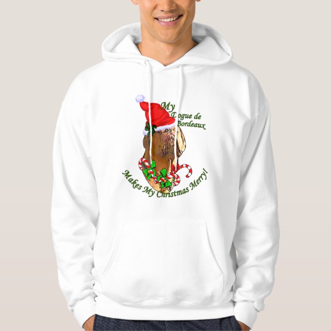 Sudadera Regalos de Navidad para Dogue de Bordeaux (Anverso)