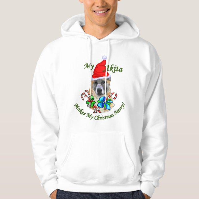 Sudadera Regalos de Navidades Akita (Anverso)