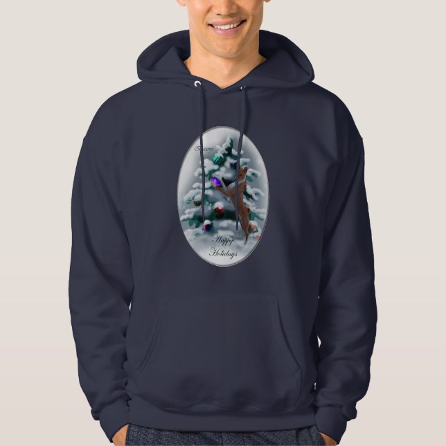 Sudadera Regalos de Navidades de Basenji (Anverso)