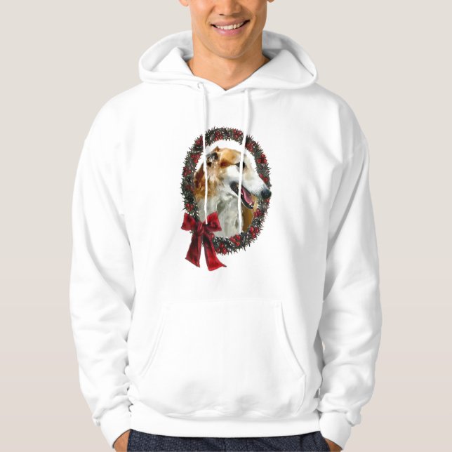 Sudadera Regalos de Navidades de Borzoi (Anverso)
