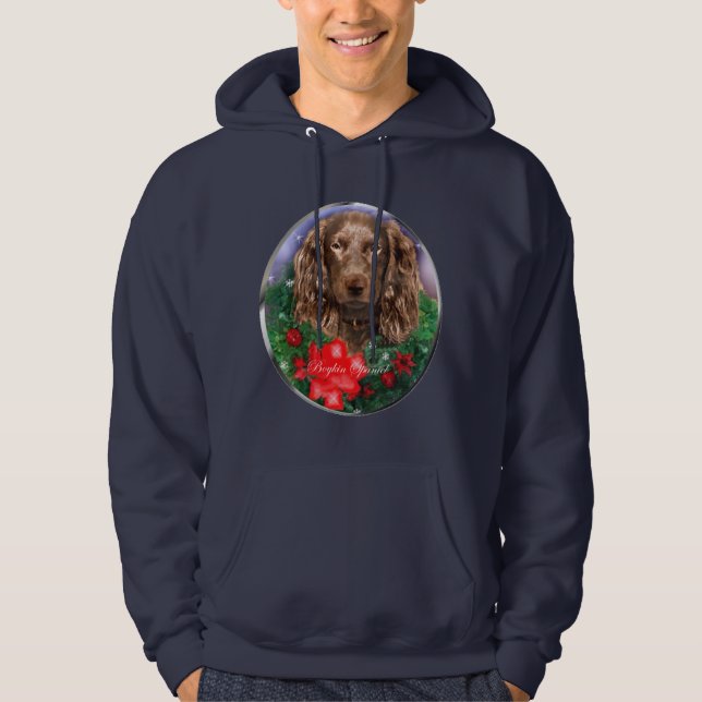 Sudadera Regalos de Navidades de Boykin Spaniel (Anverso)