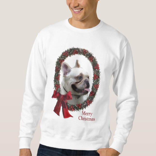 Sudadera Regalos de Navidades de Bulldog de Francia (Anverso)