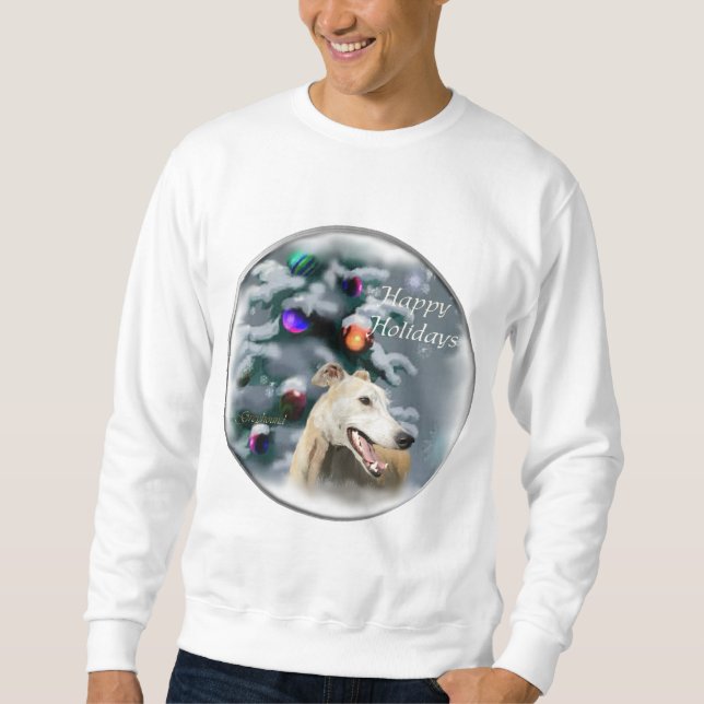 Sudadera Regalos de Navidades de Greyhound (Anverso)