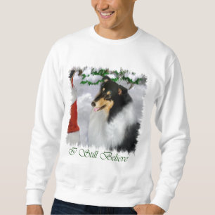 Sudadera Regalos de Navidades de Tri-Color Rough Collie