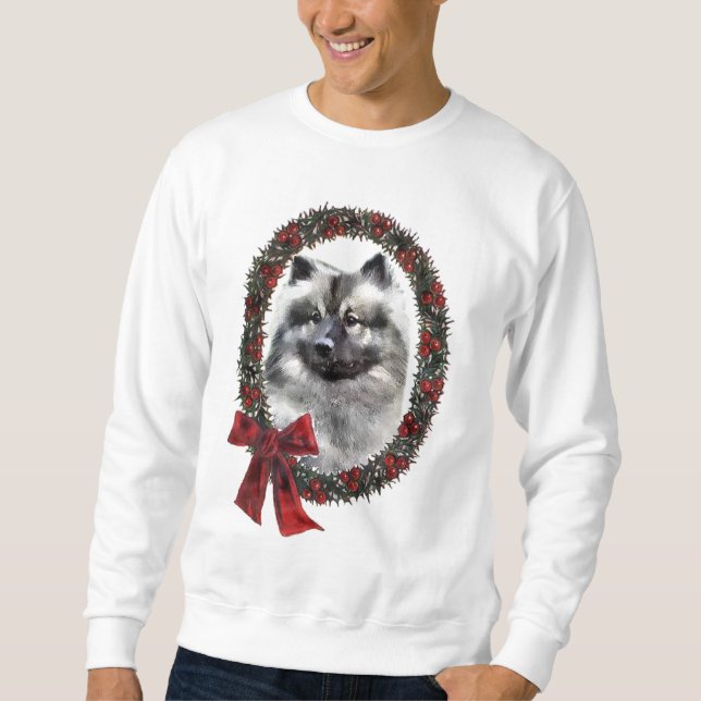 Sudadera Regalos de Navidades Keeshond (Anverso)