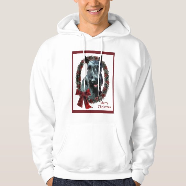 Sudadera Regalos de Navidades Schnauzer (Anverso)