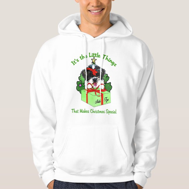 Sudadera Regalos de Navidades shih tzu (Anverso)