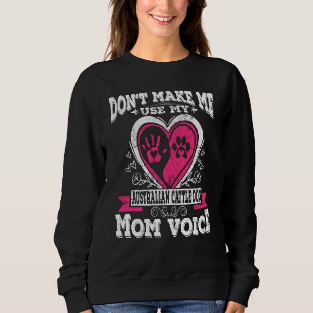 Sudadera Regalos De Pastor Australiano De Bovino Para Mujer (Anverso)