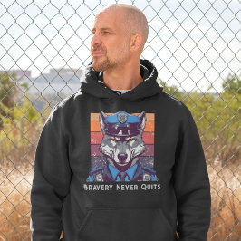Sudadera Regalos de personalizado Wolf para los oficiales d