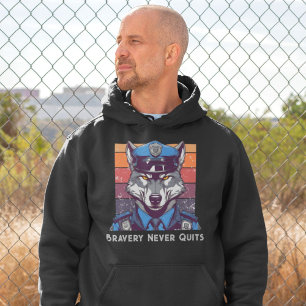 Sudadera Regalos de personalizado Wolf para los oficiales d