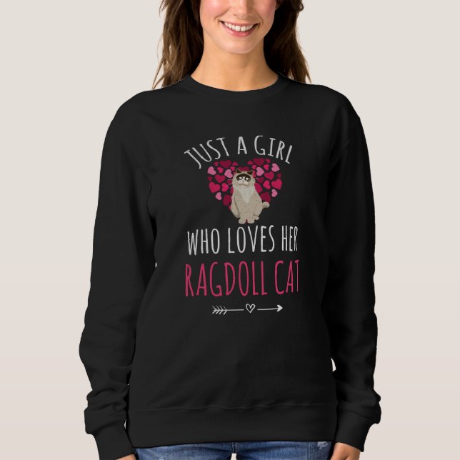 Sudadera Regalos De Ragdoll Para Mujeres| Amantes del gato  (Anverso)