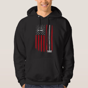 Sudadera Regalos de rizo de bandera estadounidense USA para