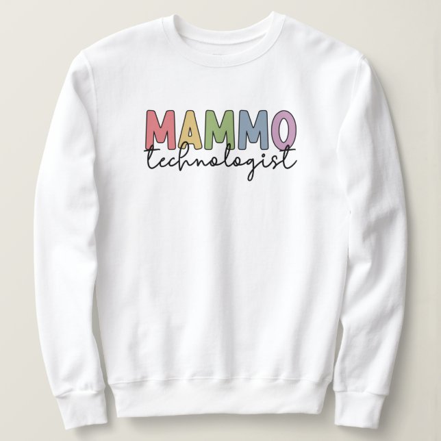 Sudadera Regalos de técnicos de mamografía de mammo (Anverso del diseño)