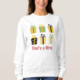 Sudadera Regalos de vacaciones de estilo retro Navidad pers