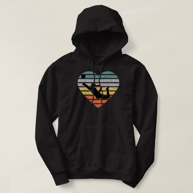 Sudadera Regalos de voleibol para Chicas adolescentes Retro (Diseño del anverso)