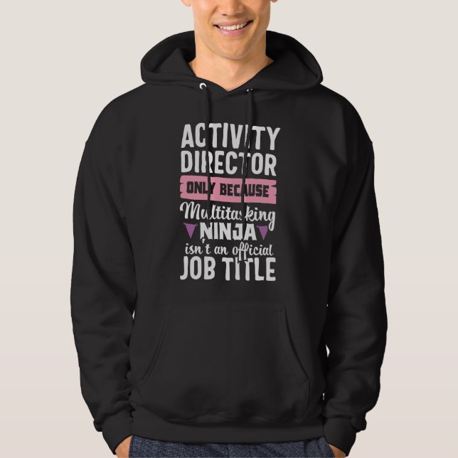Sudadera Regalos Directora de Actividades Ninja Apreciación (Anverso)