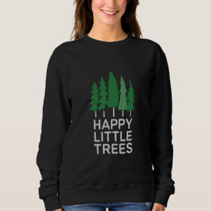 Sudadera Regalos Divertidos Felices Arbolitos De Camping 
