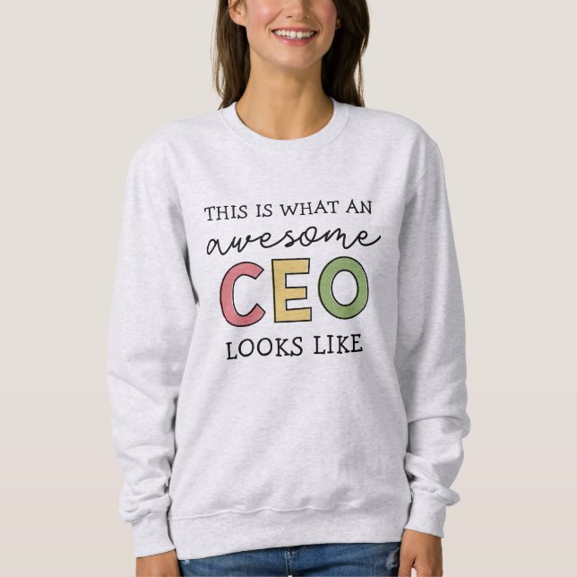 Sudadera Regalos divertidos para el CEO | Impresionante Dir (Anverso)