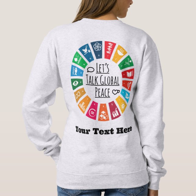 Sudadera Regalos Motivacionales Personalizados Modernos y E (Reverso)