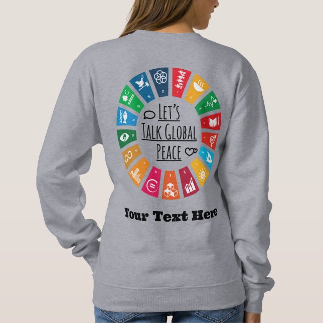 Sudadera Regalos Motivacionales Personalizados Modernos y E (Reverso)